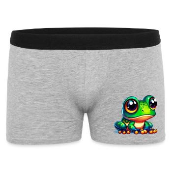 Frosch - Männer Boxer Shorts - Grau meliert - Vorne