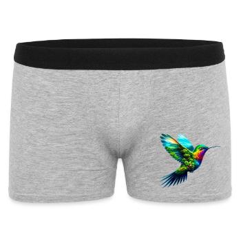 Kolibri - Männer Boxer Shorts - Grau meliert - Vorne