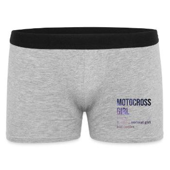 motocross - Boxer Homme - gris chiné - Devant