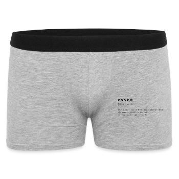 Food – Verb - The Nocturnal Art of Enjoyment - Men's Boxer Shorts - heather grey - Front