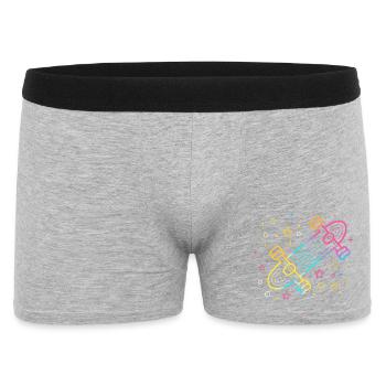 Skateboarding Cartoon Look - Men's Boxer Shorts - heather grey - Front
