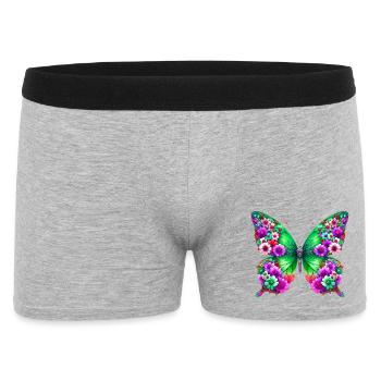 Schmetterling - Männer Boxer Shorts - Grau meliert - Vorne