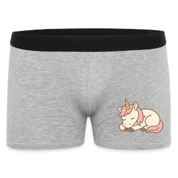 Sleeping Unicorn - Men's Boxer Shorts - heather grey - Front