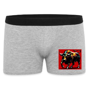 taureau - Boxer Homme - gris chiné - Devant