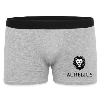 Lion's Head - Men's Boxer Shorts - heather grey - Front
