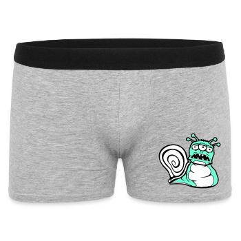 escargot extraterrestre monstre Halloween extraterrestre - Boxer Homme - gris chiné - Devant
