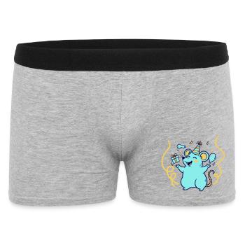 Festive Time with Hat and Balloons - Men's Boxer Shorts - heather grey - Front