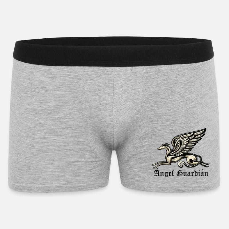 Ángel Guardián Nr3 E - Männer Boxer Shorts - Grau meliert