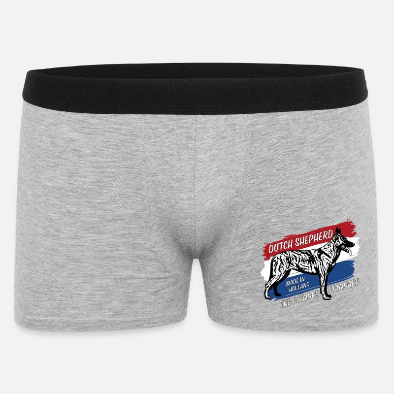 Dutch Shepherd - Dutchie  - Men's Boxer Shorts - heather grey