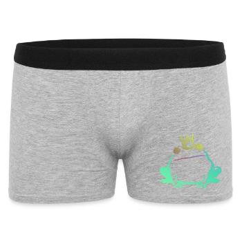Frog King and Neon Crown - Men's Boxer Shorts - heather grey - Front
