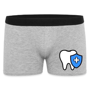 Icône de la dent dentiste - Boxer Homme - gris chiné - Devant