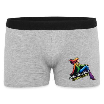 Moins de stress, plus de succès - Boxer Homme - gris chiné - Devant