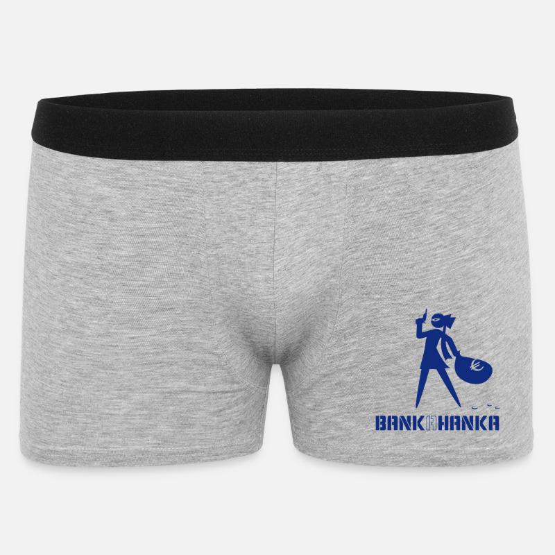 BANK A HANKA - blue - - Männer Boxer Shorts - Grau meliert