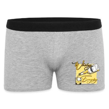 Whisky Everyday Verser de l’Art - Boxer Homme - gris chiné - Devant