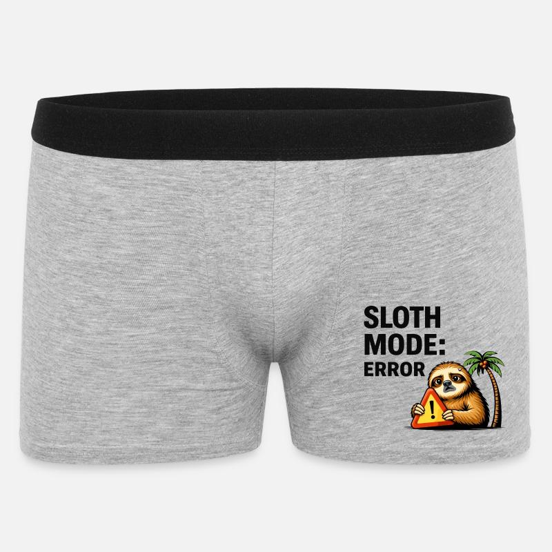 Sloth Mode Error - Men's Boxer Shorts - heather grey