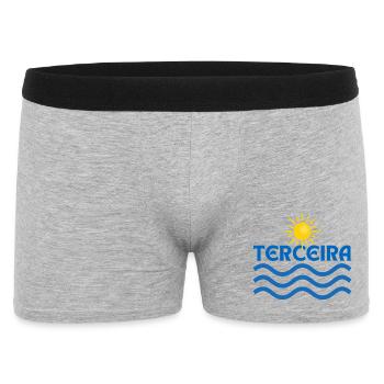 Terceira Sun & Sea Waves - Men's Boxer Shorts - heather grey - Front