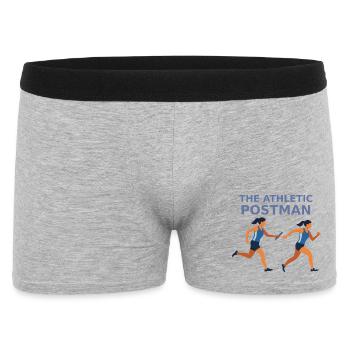 Course de relais Athlétique Postier - Boxer Homme - gris chiné - Devant
