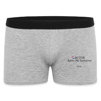 Dutch Apres Ski Instructor - Männer Boxer Shorts - Grau meliert - Vorne