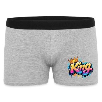 Roi royal du graffiti - Boxer Homme - gris chiné - Devant