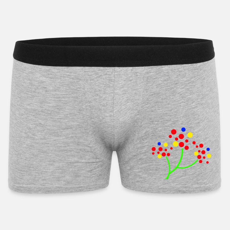 Explosion de l’arbre à points néon - Boxer Homme - gris chiné
