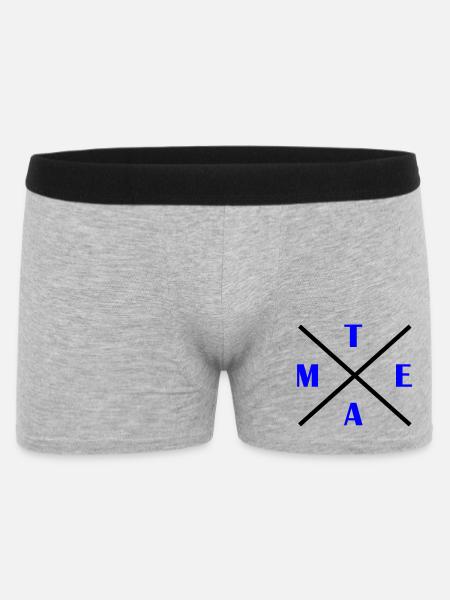 kreuz_team- - Boxer Homme - gris chiné