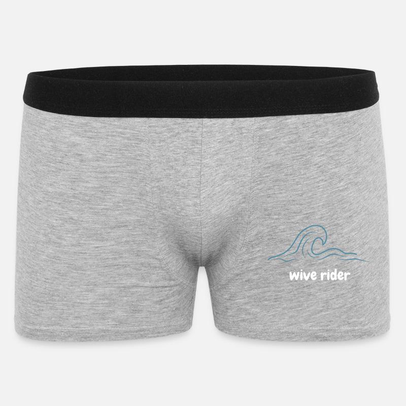 Surfeur de vagues - Boxer Homme - gris chiné