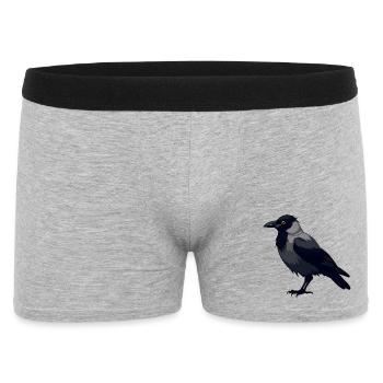 Black Raven - Men's Boxer Shorts - heather grey - Front