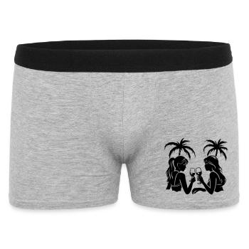 Fête des filles : Fête des palmiers - Boxer Homme - gris chiné - Devant