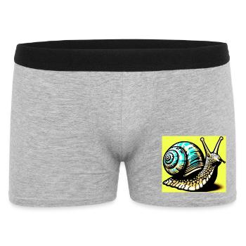 Escargot - Boxer Homme - gris chiné - Devant