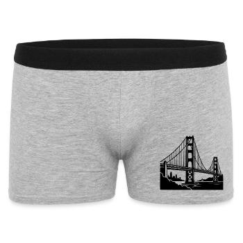 Pont du Golden Gate - Boxer Homme - gris chiné - Devant
