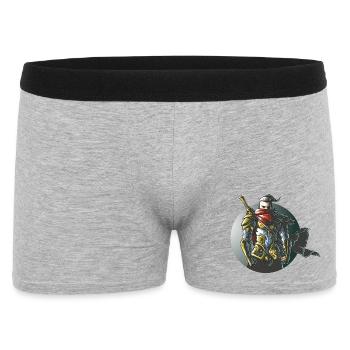 Warrior Ninja Samurai Gaming Design - Men's Boxer Shorts - heather grey - Front