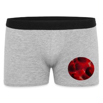 Dark Raspberry Fruit  - Men's Boxer Shorts - heather grey - Front
