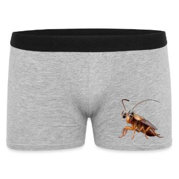 Kakerlake Küchenschabe Insekten Schabe Kakerlaken - Männer Boxer Shorts - Grau meliert - Vorne