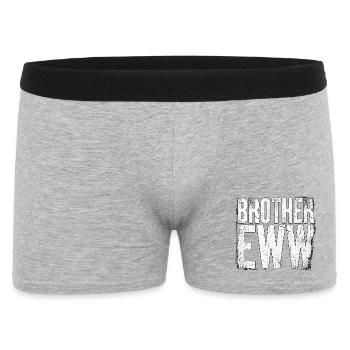 Brother Eww Meme - Männer Boxer Shorts - Grau meliert - Vorne