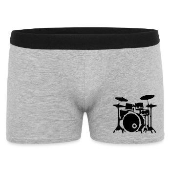 Batteur Batteur Batteur Offert - Boxer Homme - gris chiné - Devant