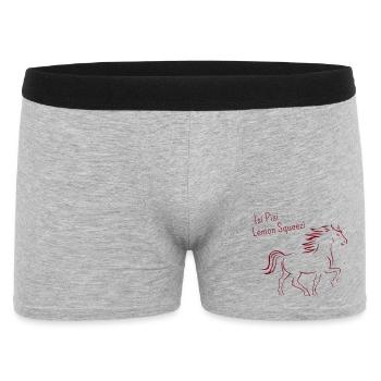 Isi Pisi Lemon Squeezi Burgund by Maison Bichon - Männer Boxer Shorts - Grau meliert - Vorne