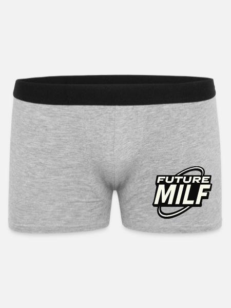 FUTURE MlLF - Männer Boxer Shorts - Grau meliert