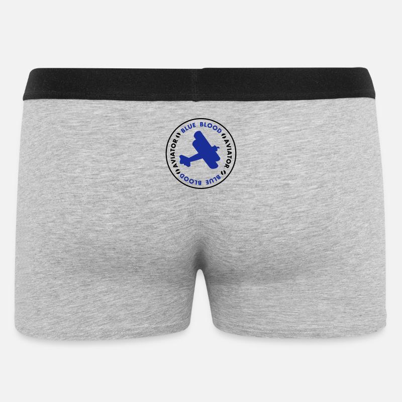 aviator - Männer Boxer Shorts - Grau meliert
