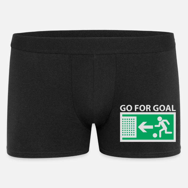 Go for Goal - Männer Boxer Shorts - Schwarz