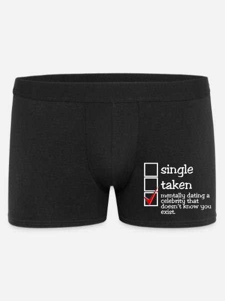 Mentally dating a celebrity (dark) - Men's Boxer Shorts - black