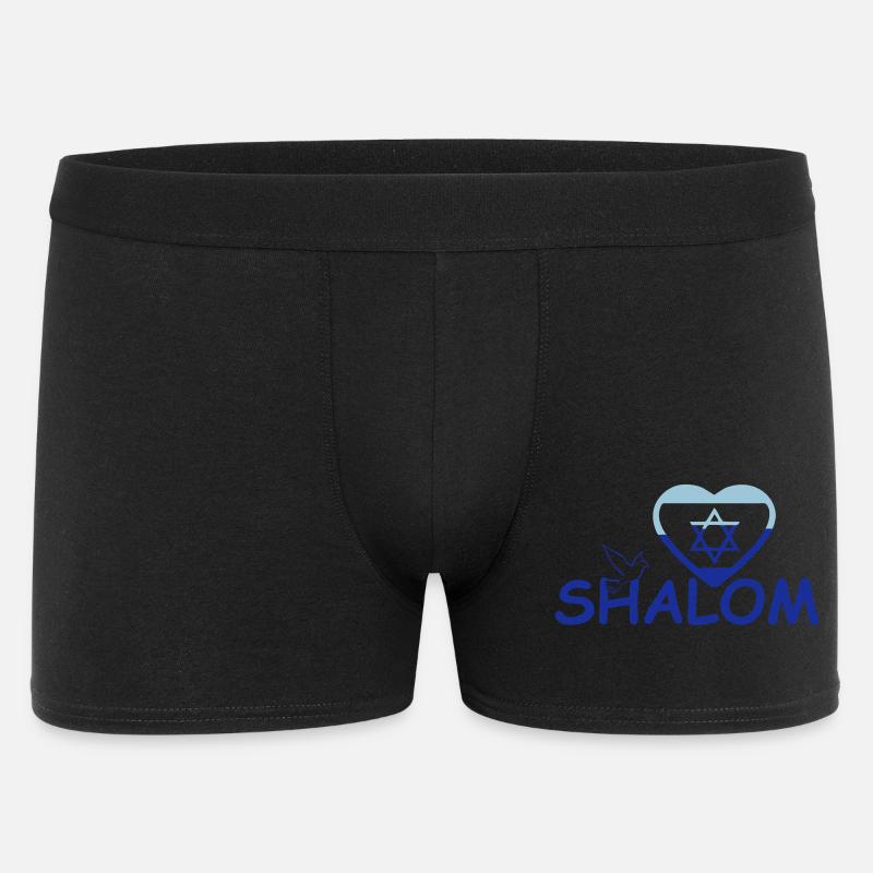Shalom Geschenk - Männer Boxer Shorts - Schwarz