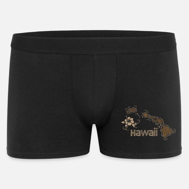 Hawaii - Männer Boxer Shorts - Schwarz