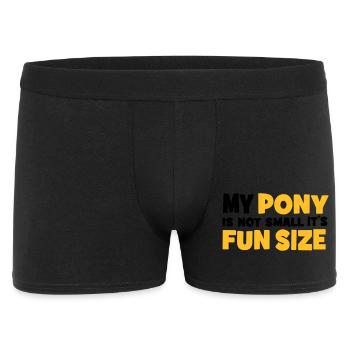 Pony - Männer Boxer Shorts - Schwarz - Vorne
