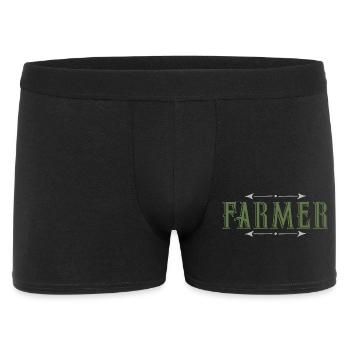 farmer - Men's Boxer Shorts - black - Front