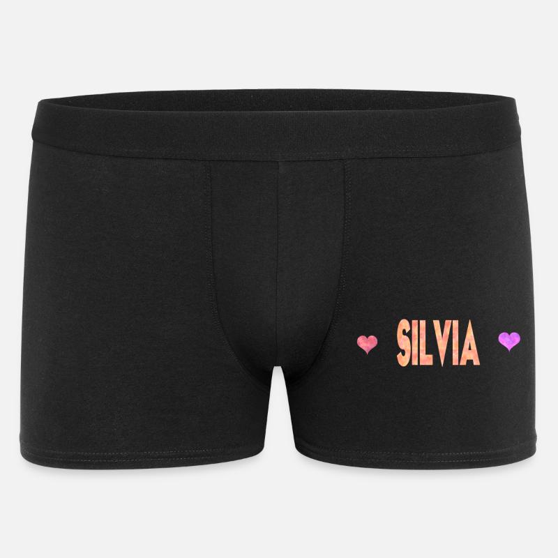 Silvia - Männer Boxer Shorts - Schwarz