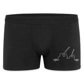 Anpassbares Hunter T-Shirt - Männer Boxer Shorts - Schwarz - Vorne
