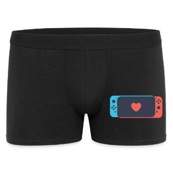 Schalten Sie Liebe - Männer Boxer Shorts - Schwarz - Vorne