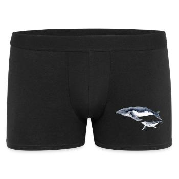 baleine à bosse - baleine à la baleine à bosse Bosse - Boxer Homme - noir - Devant