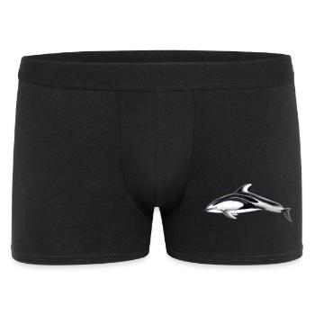 White-sided dolphin - Lagénorhynque - Lag - Männer Boxer Shorts - Schwarz - Vorne