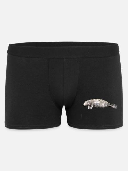 Manati - Manatee - Lamantin - Men's Boxer Shorts - black